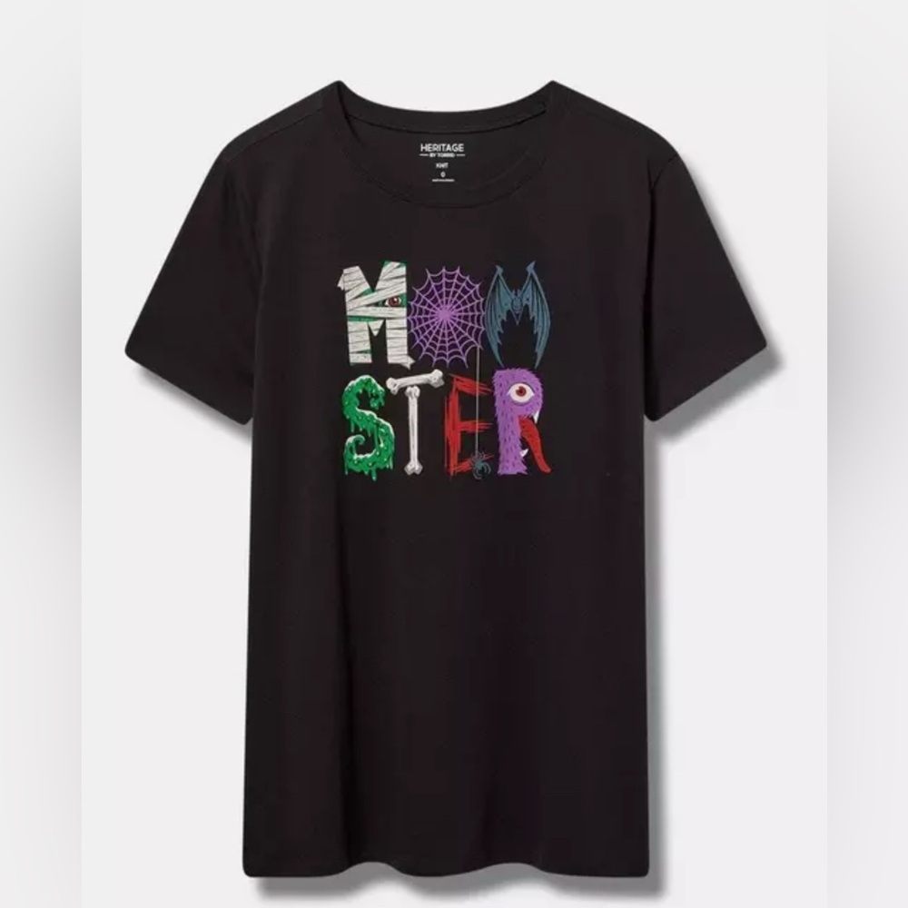 TORRID Momster Classic Fit Heritage Jersey Crew Tee